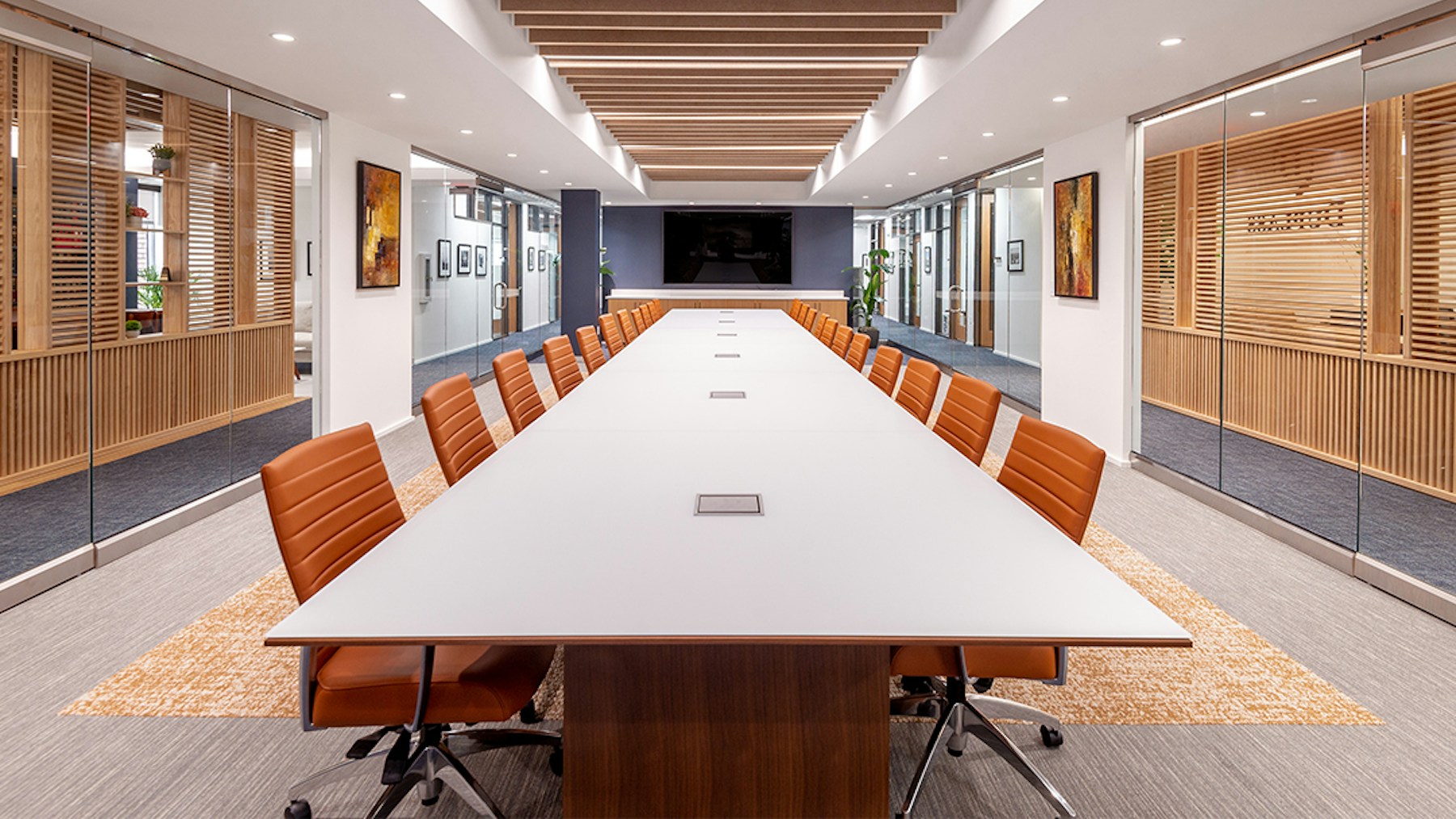 Contemporary conference room furnished with Global Accord seating